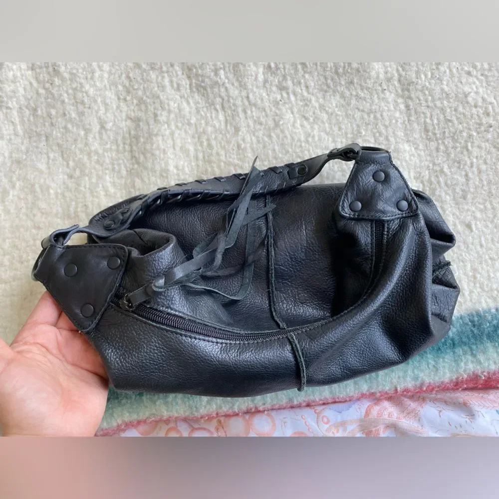 Black Kenneth Cole Handbag with Chain Details